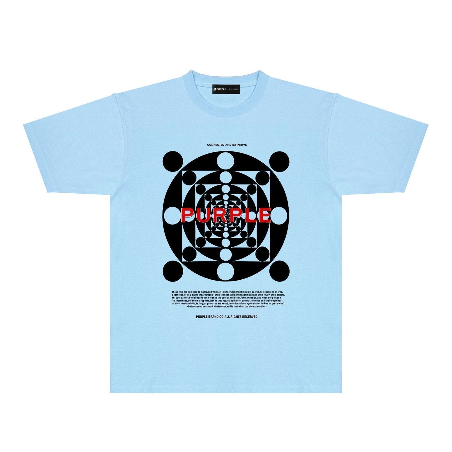 PURPLE  fashion T-shirt
