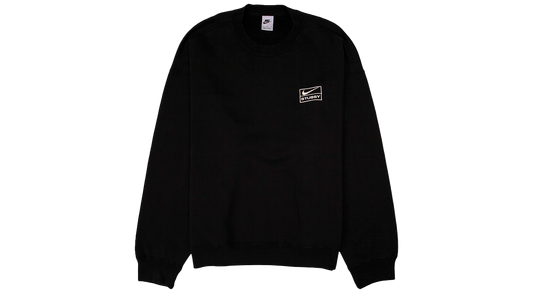 Nike x Stussy Wash Crew Fleece Black (SS23)