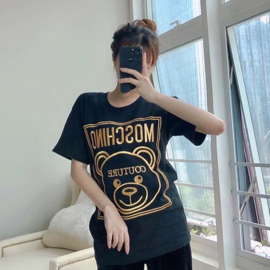Moschino T-shirt Cartoon Short Sleeve T-shirt Couple
