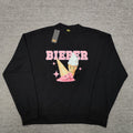 Drew House Sweatshirts Unisex Ice Cream Pattern Fleece Crew Neck Sweater