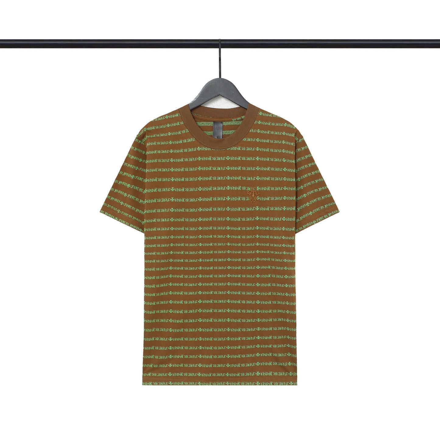 CHH Chrome Heart T Shirts Poison Home Stripe Jacquard Embroidery Short Sleeve Couple T-Shirt